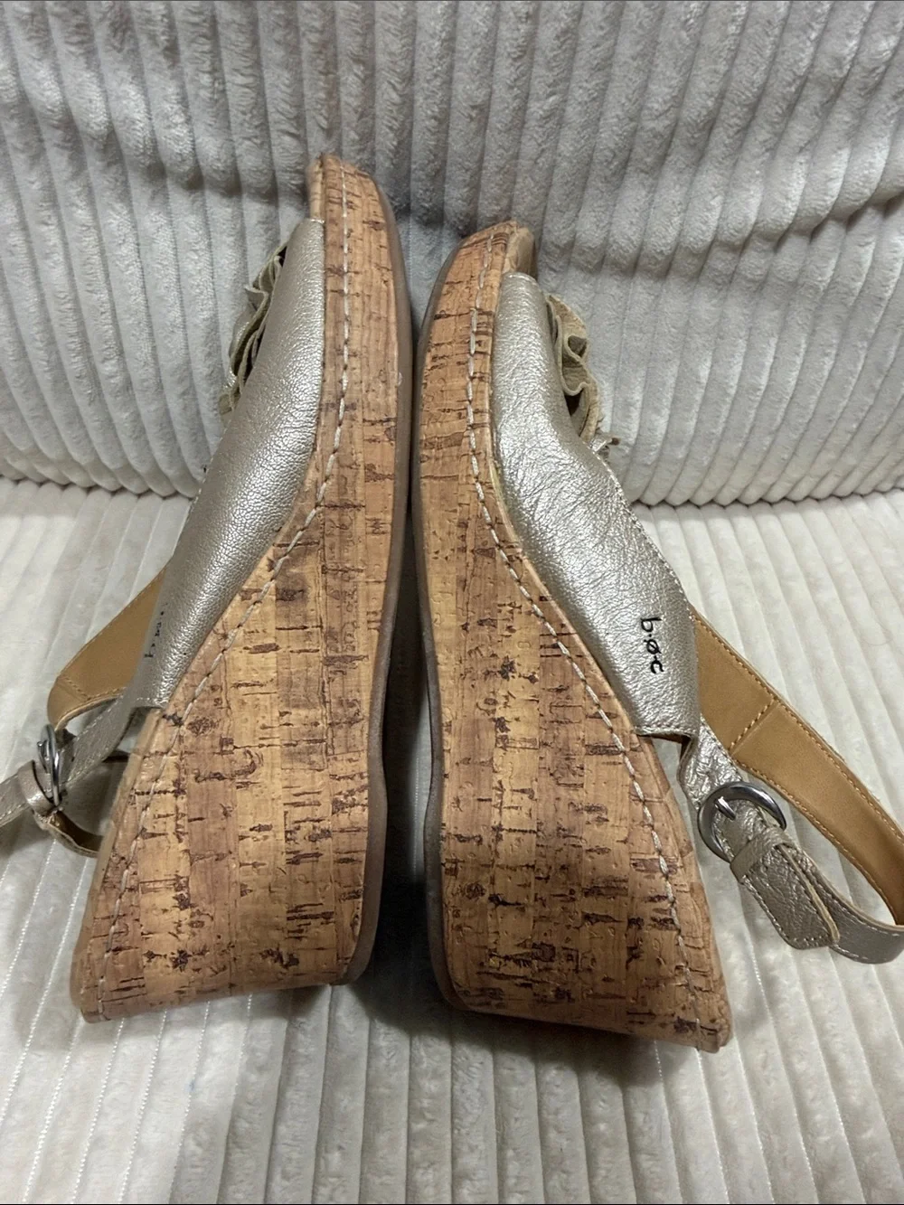 boc slingback wedge
